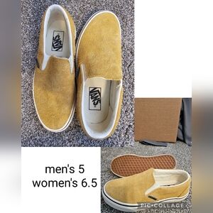 Mustard suede Vans